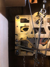 Load image into Gallery viewer, VINTAGE : Well Carved Traditional One Day Cuckoo Clock with Bird’s Nest
