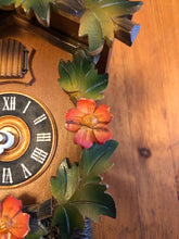Load image into Gallery viewer, VINTAGE : Small, Uniquely Painted Cuckoo Clock (one day movement)
