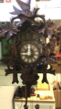 Load and play video in Gallery viewer, VINTAGE : Well Carved Eight Day Traditional Cuckoo Clock
