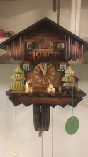 Load and play video in Gallery viewer, VINTAGE - Hekas Chalet Cuckoo Clock with Rescue Dog
