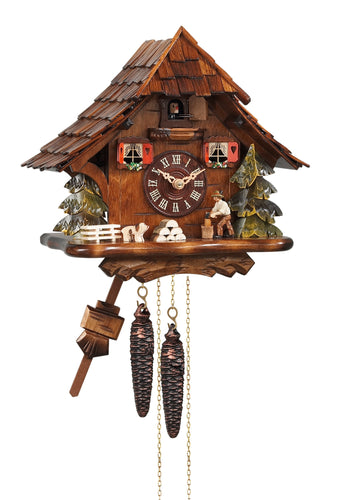NEW - Chalet Cuckoo with Moving Woodchopper