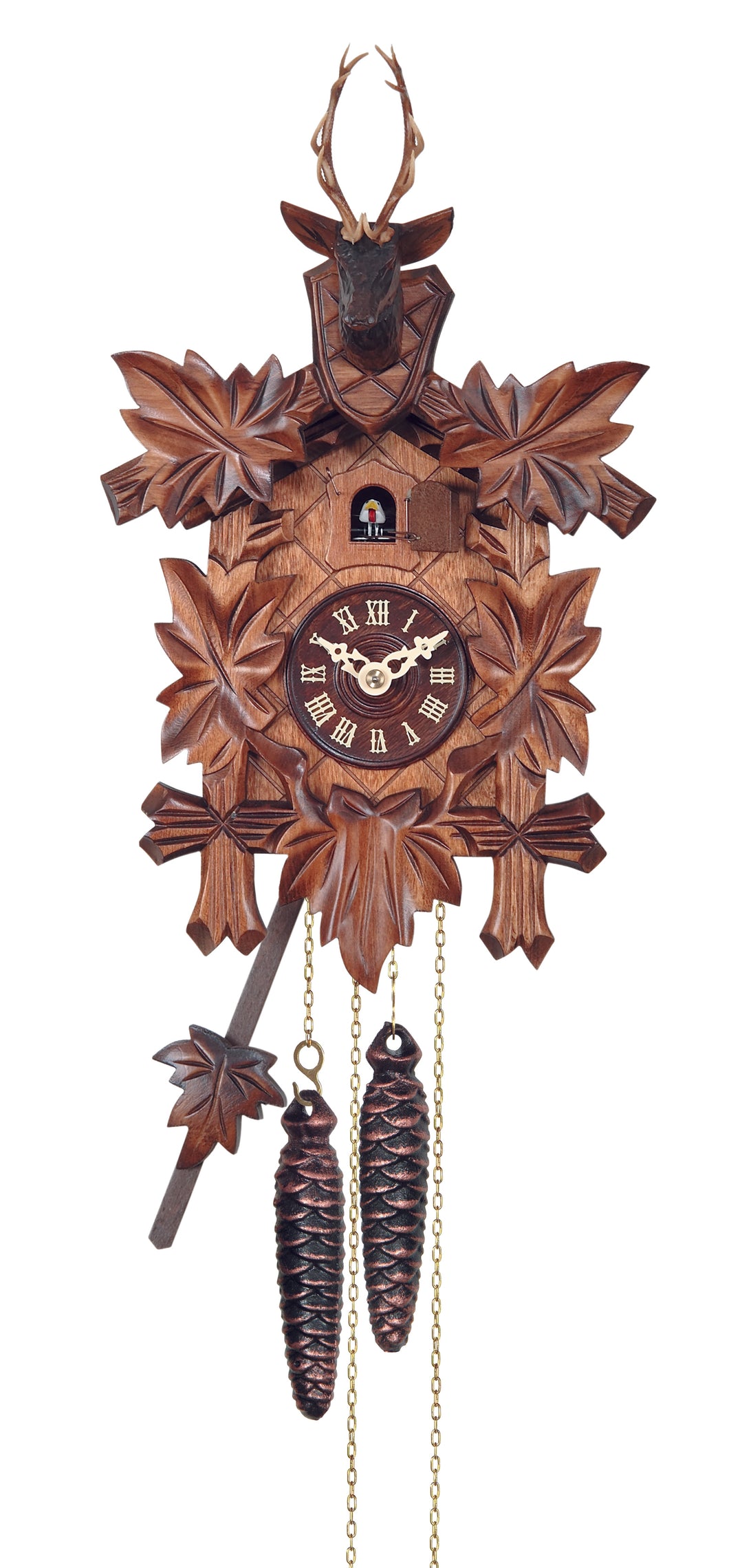 NEW - German Traditional Cuckoo with Deer Head (One Day)