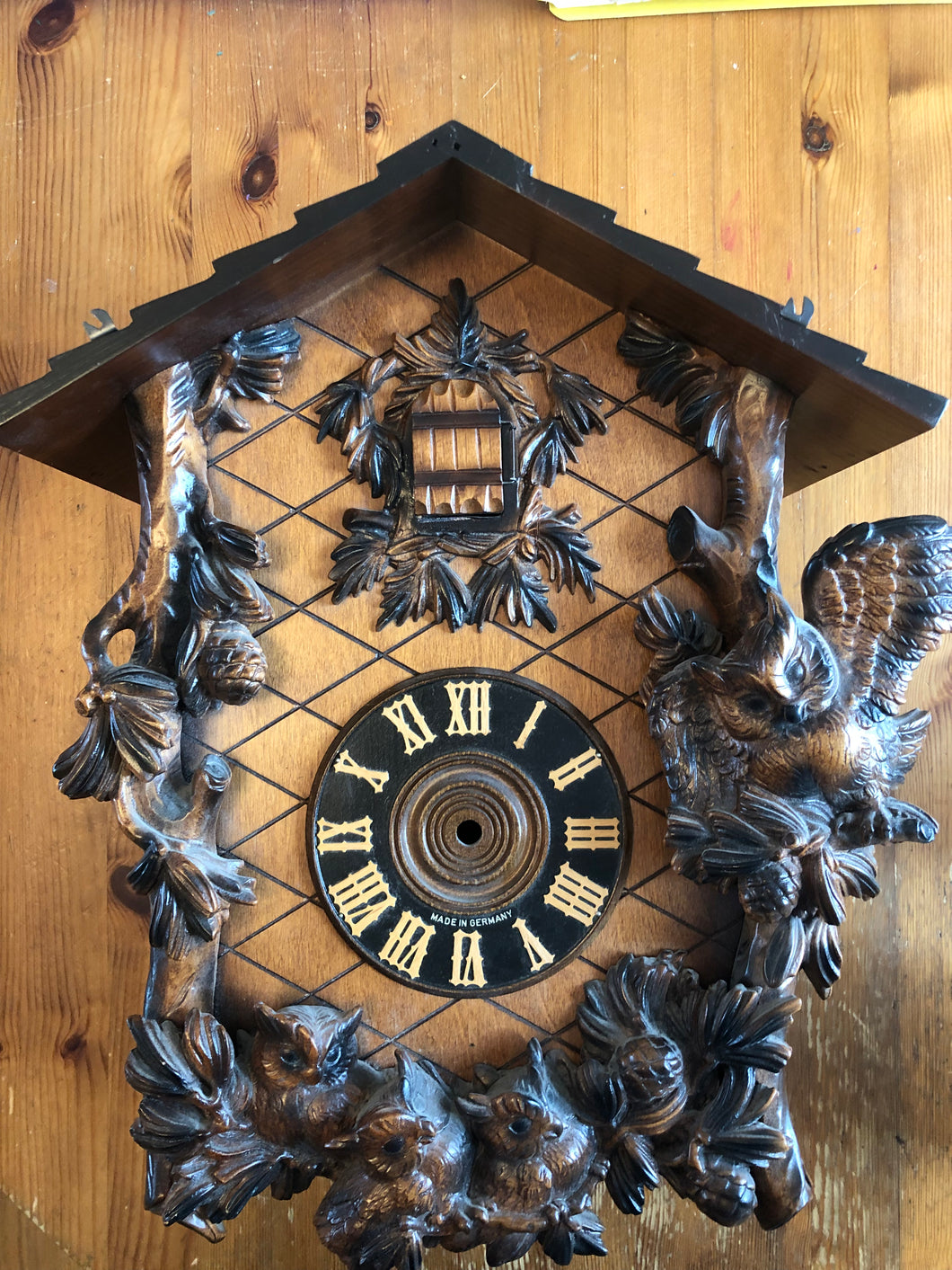 Owl Clock Repair-Golden Arrow