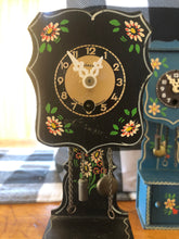 Load image into Gallery viewer, Vintage - Miniature Novelty Clock in Black

