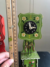 Load image into Gallery viewer, Miniature Novelty Clock in Green
